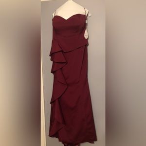 John Paul Ataker Strapless Formal Gown- Size 12